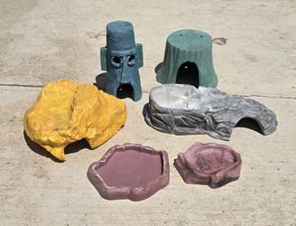 Reptile tank supplies, $5 - $15 each