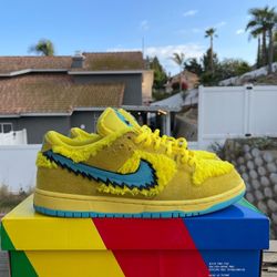 Grateful Dead X Dunk Low Sb Yellow Bear Size 9