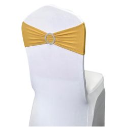 Gold Spandex Chair Sashes