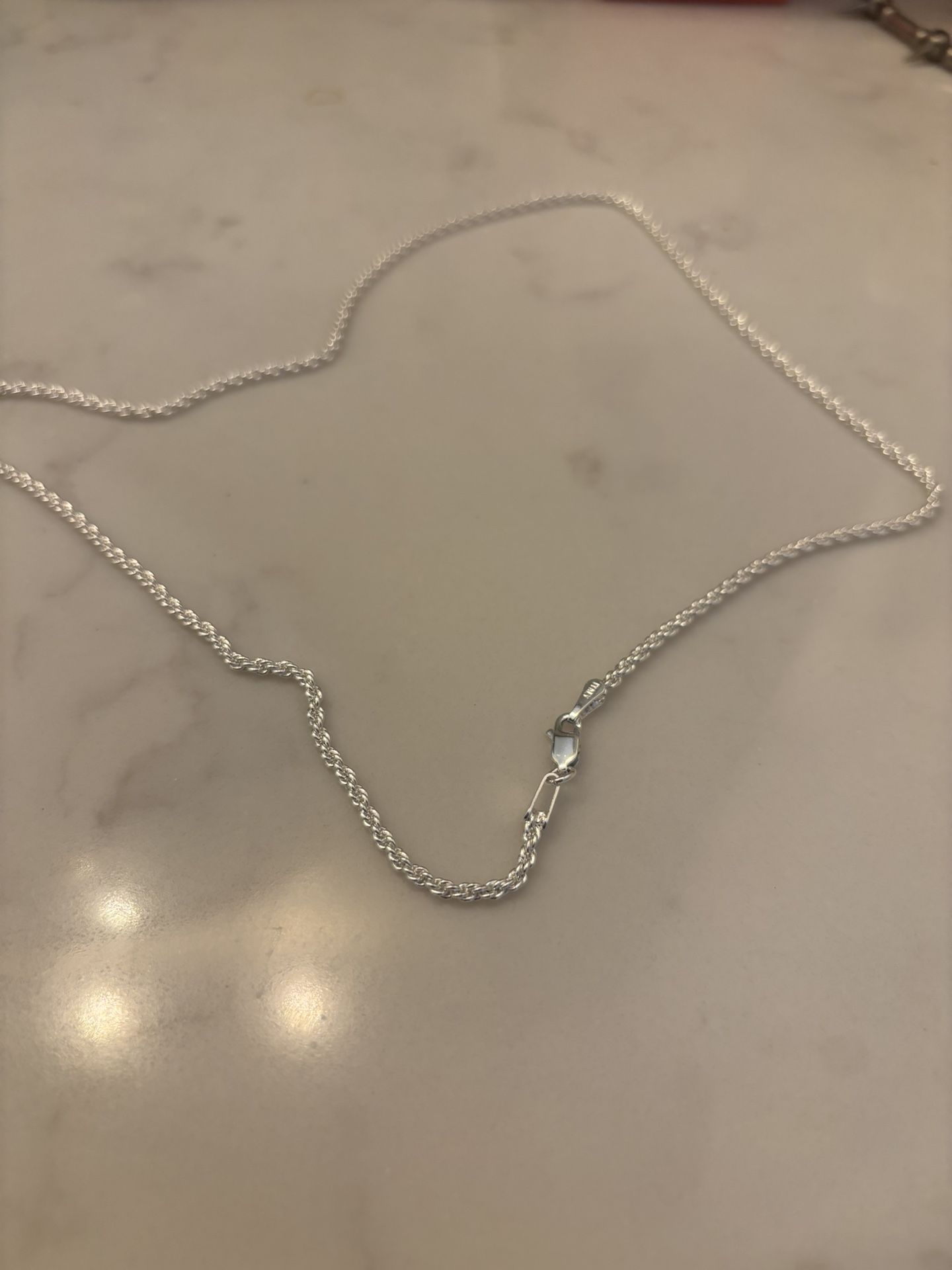 SOLID .925 SILVER ROPE CHAIN 