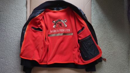 Marco pierguidi leather online jacket