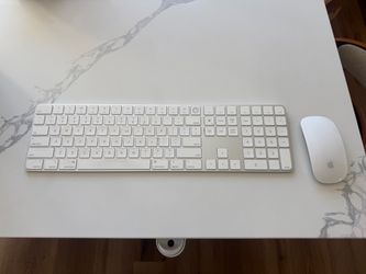 Apple Magic Keyboard with Numeric Keypad/Touch ID + Magic Mouse