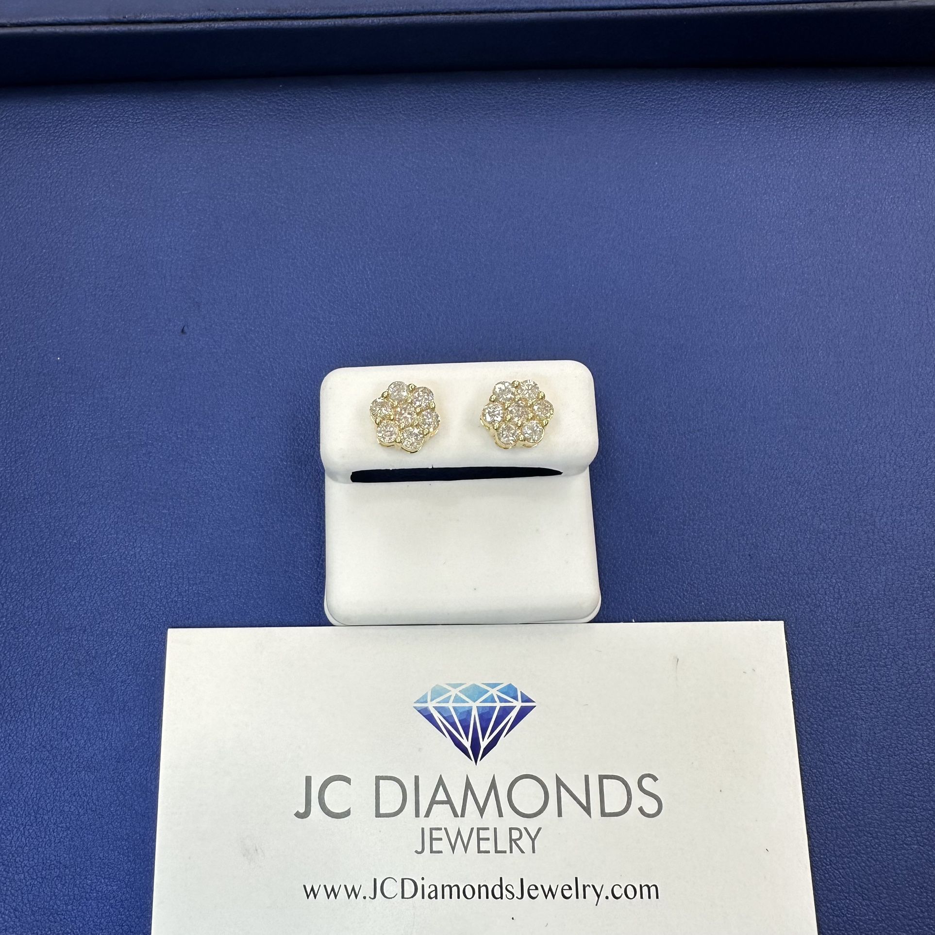 Earrings Diamonds 10k 9 MM 