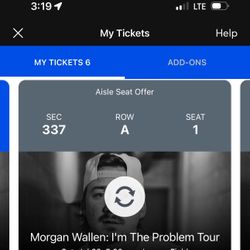 2 Morgan Wallen Tickets July 26th 2025 Seattle