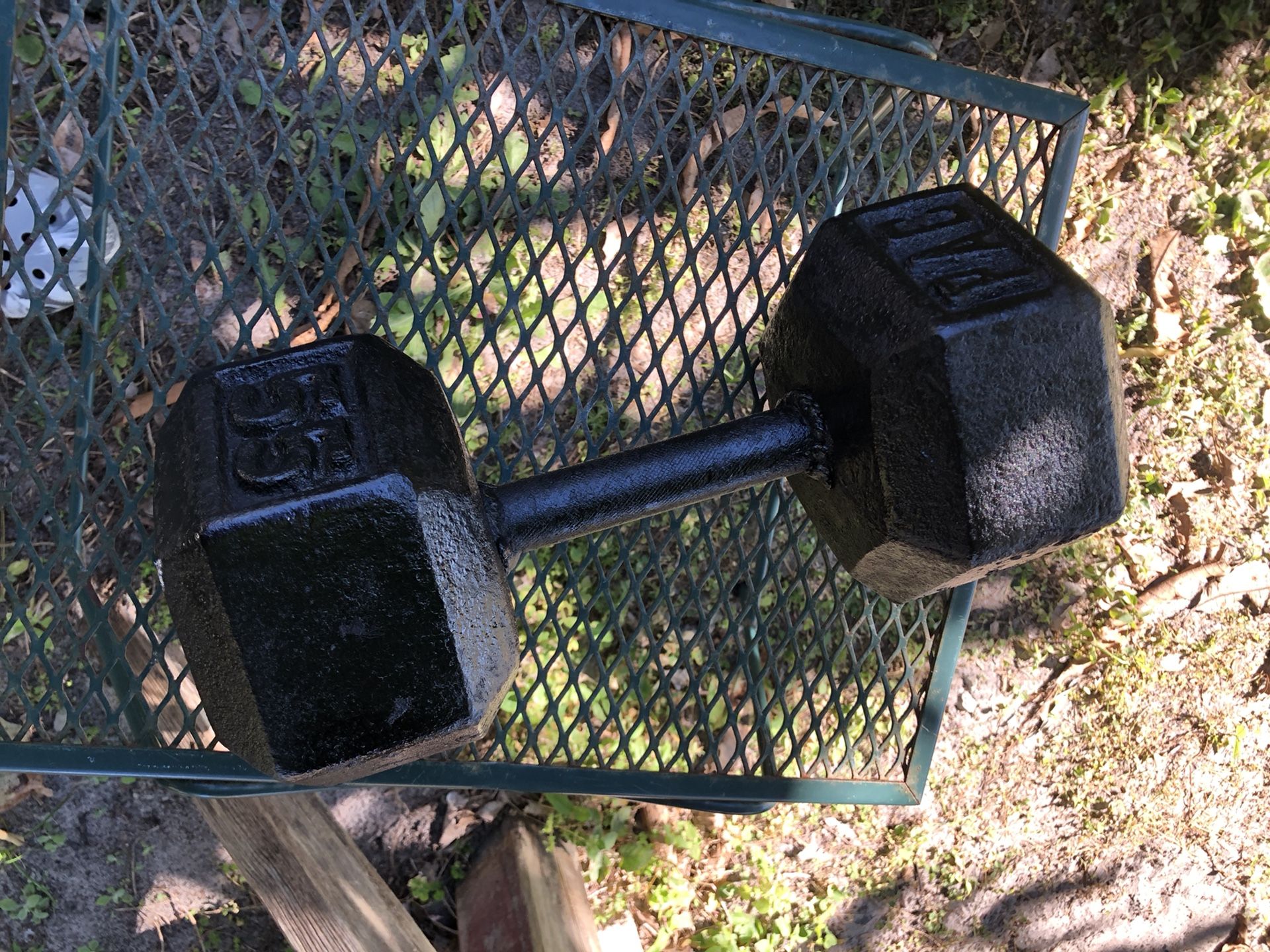 Single 55lbs Dumbbells Just ONE Not A Pair