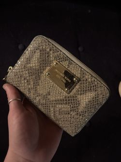 Micheal Kors Snakeskin Wallet/Clutch