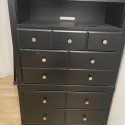Black dresser chest