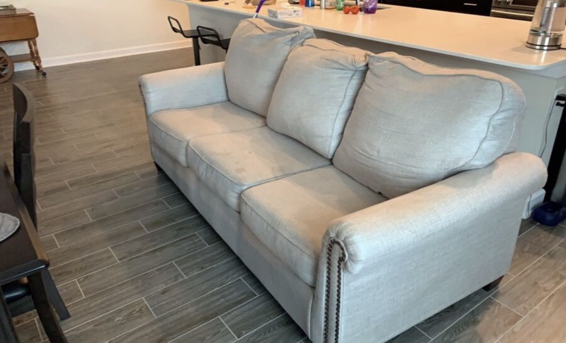 FREE 2 yr old Ashley Sofa Light Gray