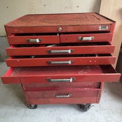 Vintage Kennedy Kits #276 Red 7-drawer Toolbox 