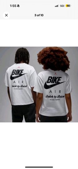 Jordan X Nigel Sylvester Brick By Brick Bike T-Shirt White Size Large