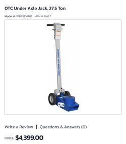 OTC 27.5 Ton Under Axle Jack