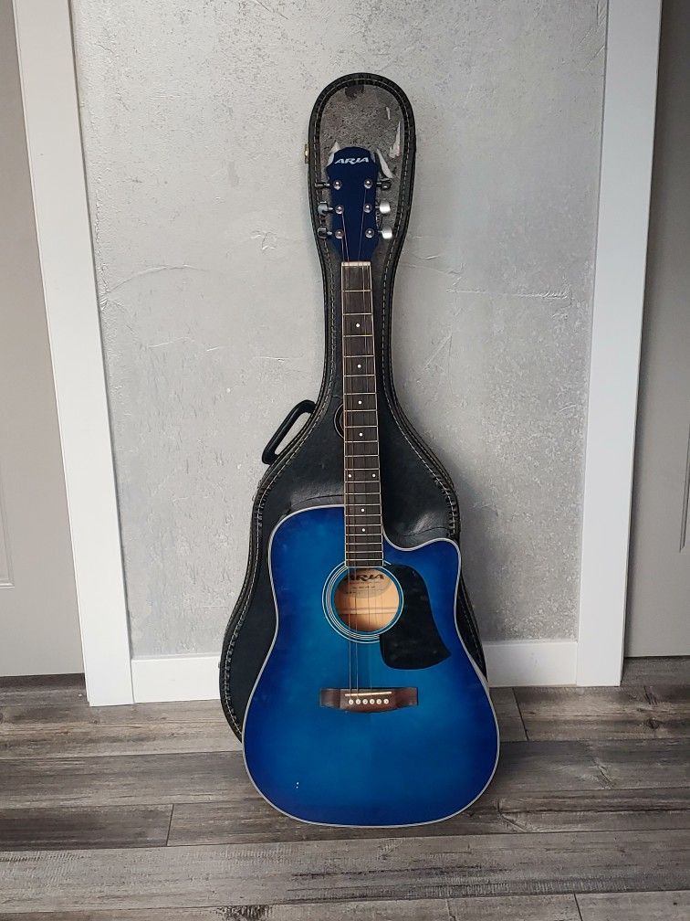 ARIA AW-20CE BLS Acoustic Guitar.