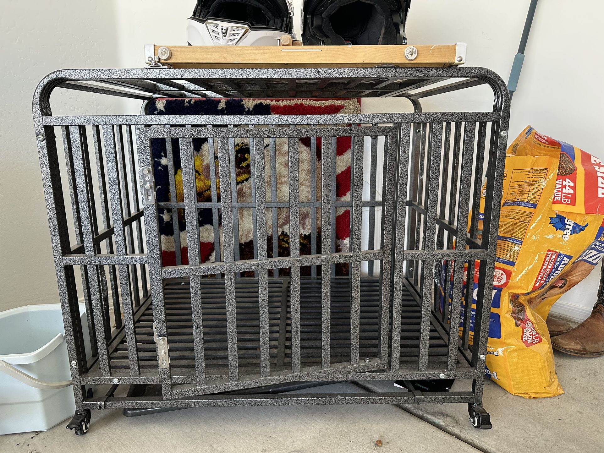 Large dog kennel