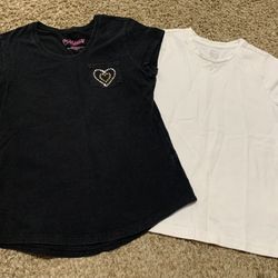 2-girls size 10/12 t-shirts