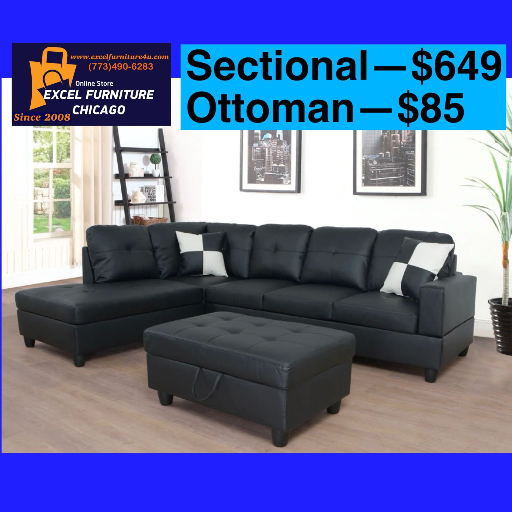 🎈Free Delivery—Brand new sectional sofa couch