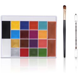 Face Painting Kit , Professional face paint Oil Palette Halloween Christmas Party Artist Fancy Makeup Painting Kit For Kids
