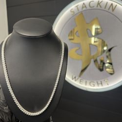 22 Inch Silver 5MM Franco 