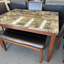 New!! Espresso 5pc Dining Set