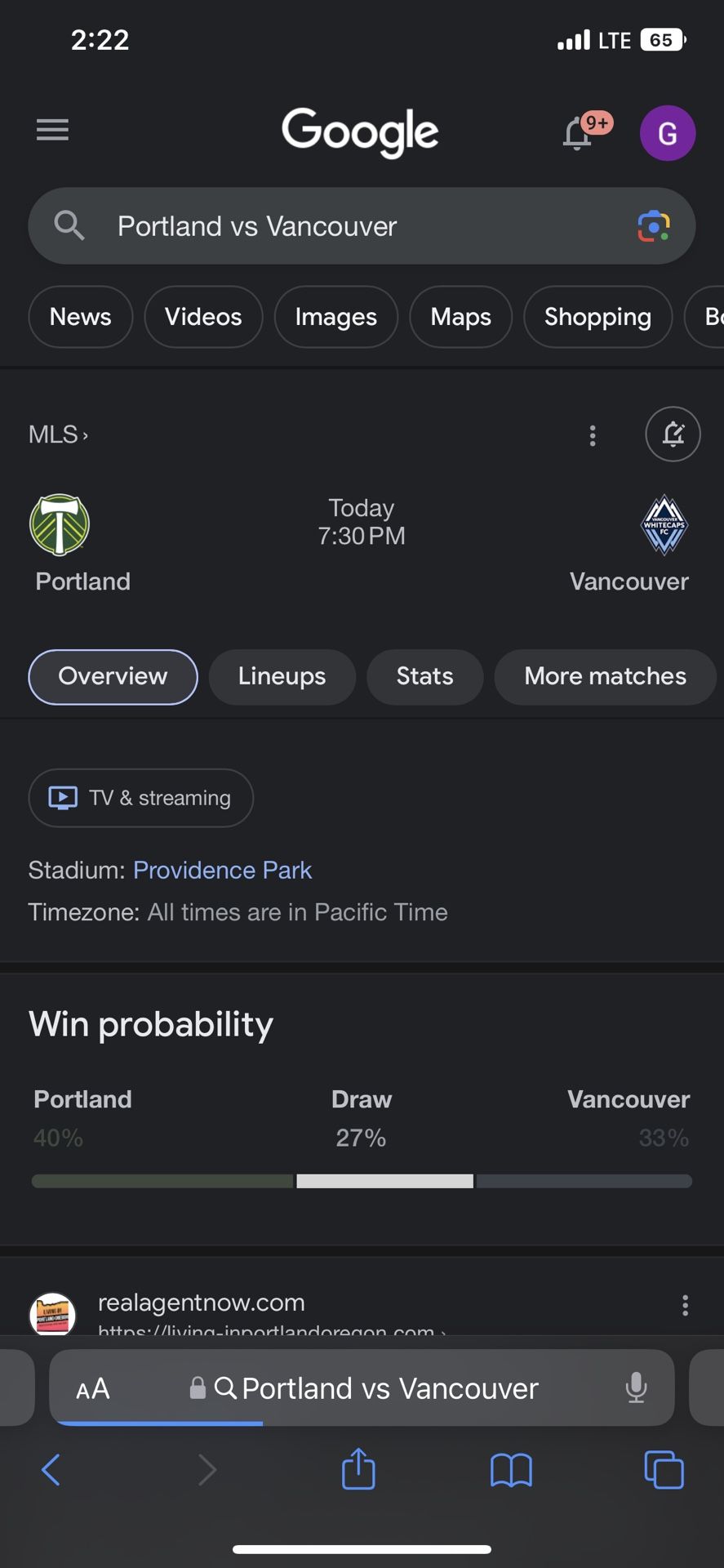 Timbers Vs Whitecaps