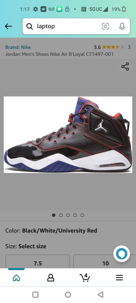 Jordan Men's Shoes Nike Air B'Loyal CT1497-001 https://offerup.co/faYXKzQFnY?$deeplink_path=/redirect/
