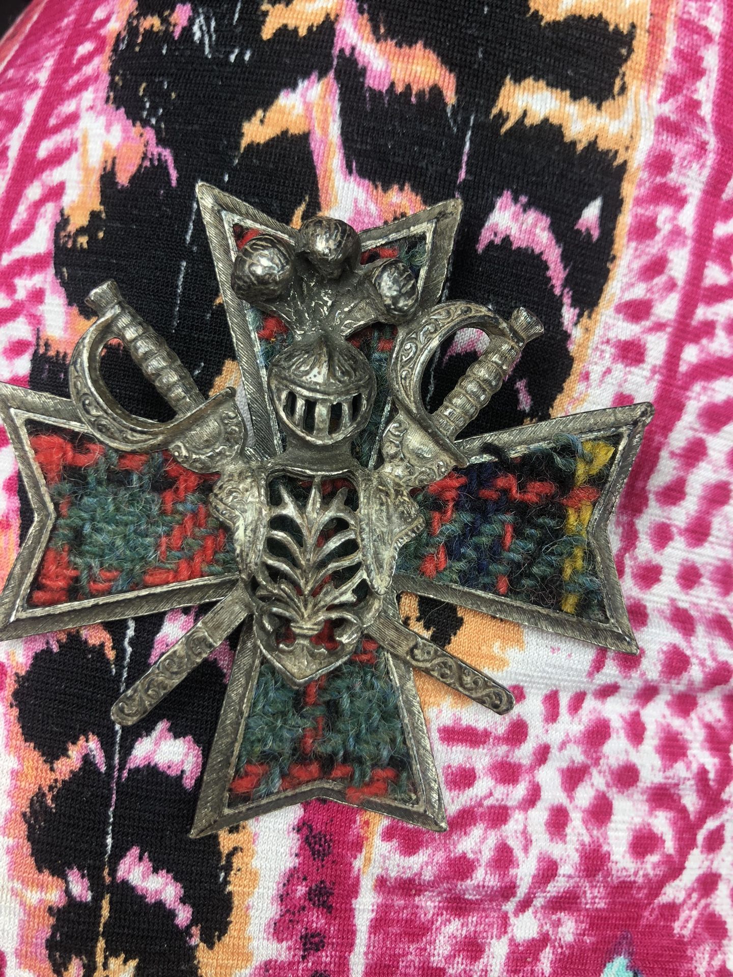 Vintage Or Antique Cross Pin 