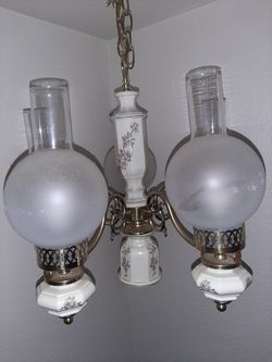 Rose porcelain antique chandelier