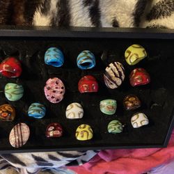 Brand New Glass Rings 