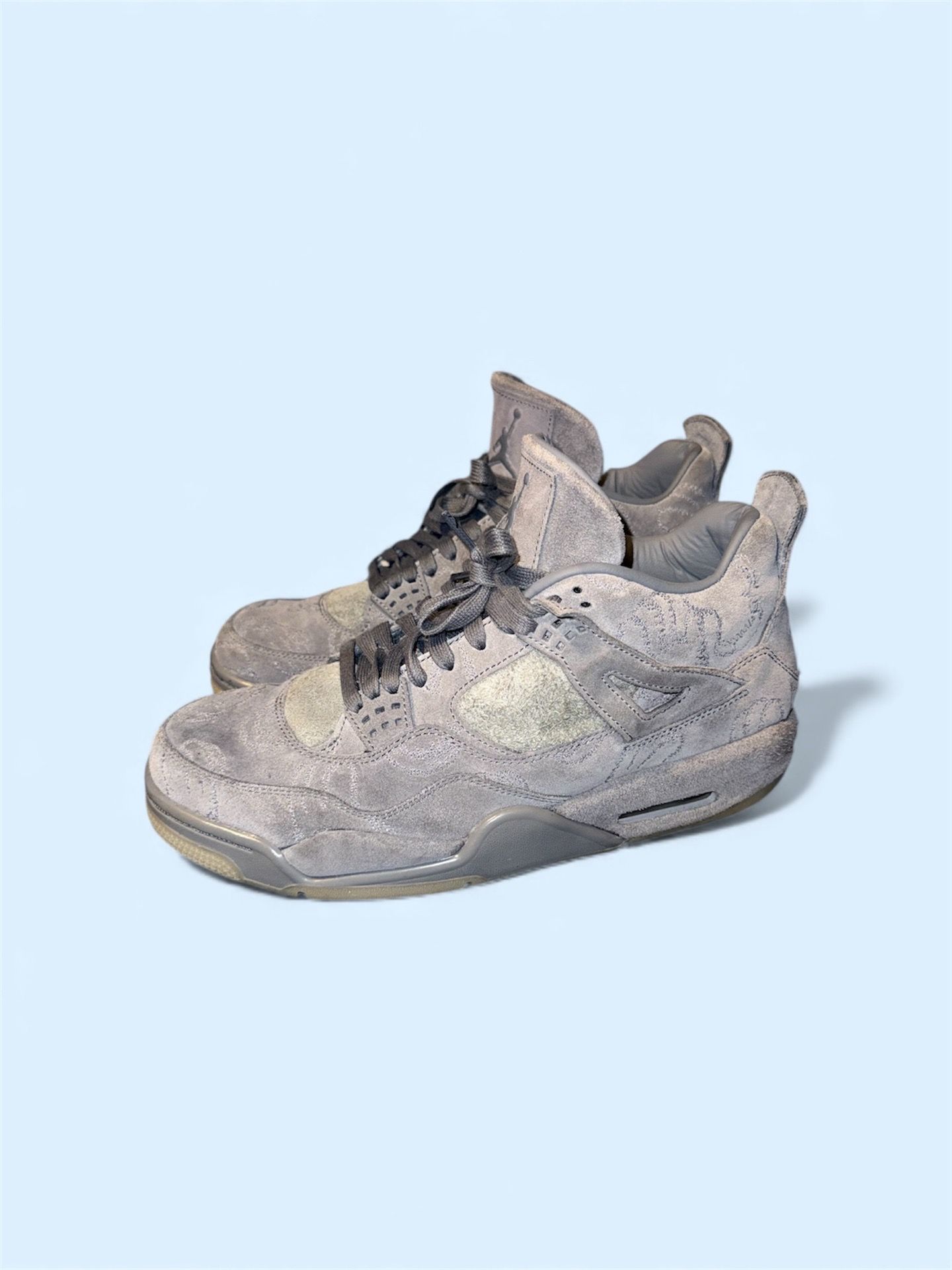 Authentic Air Jordan 4 KAWS Cool Grey – Size 10