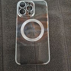 iphone 14 pro case clear silver New 