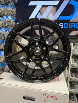 (Set 4) Forgestar Wheel F25179021P35 F14 17x9 5x120 ET35 Gloss Black 72.56 BMW