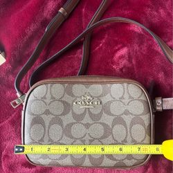 Coach brown crossbody purse