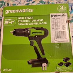 Green works drill driver.