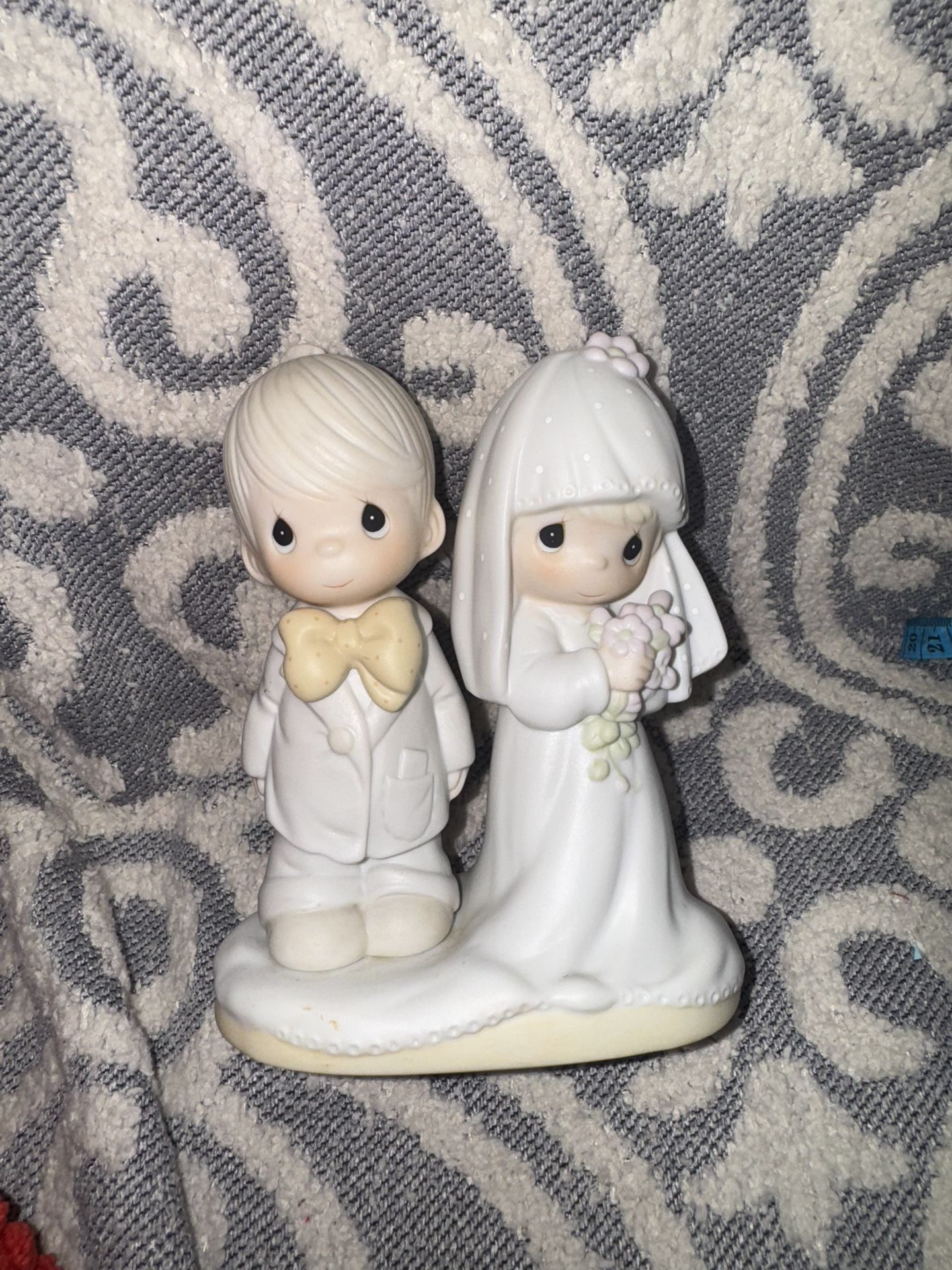 Vtg 1979 Precious Moments Lord Bless And Keep You Bride Groom Figurine Wedding
