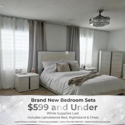 Brand new complete bedroom sets| finance available $39 down
