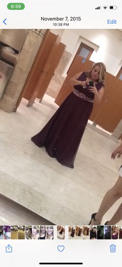 Beautiful Burgundy Formal Dress Made Obo