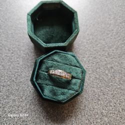 14K Gold Ring With Diamonds