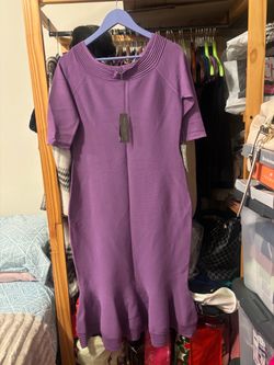 Eva Mendes Purple Dress