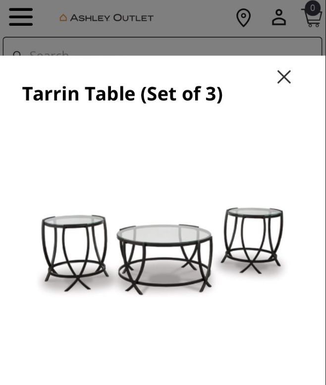 Tarrin Table (Set of 3 Ashley