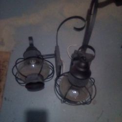 Antique Style Glass Bowl Light Fixtures 