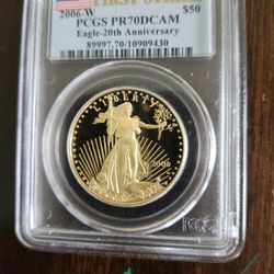 2006 American Eagle First Strike PR70DCAM PCGS Gold $50