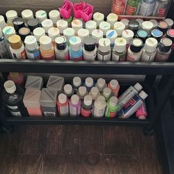 Acrylic Paint and Glitter