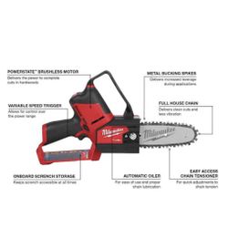 Milwaukee M12 Fuel 2527-21 6 in. 12 V Battery Pruning Saw Kit (Battery & Charger)