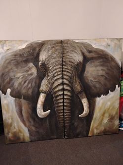Elephant wall picture
