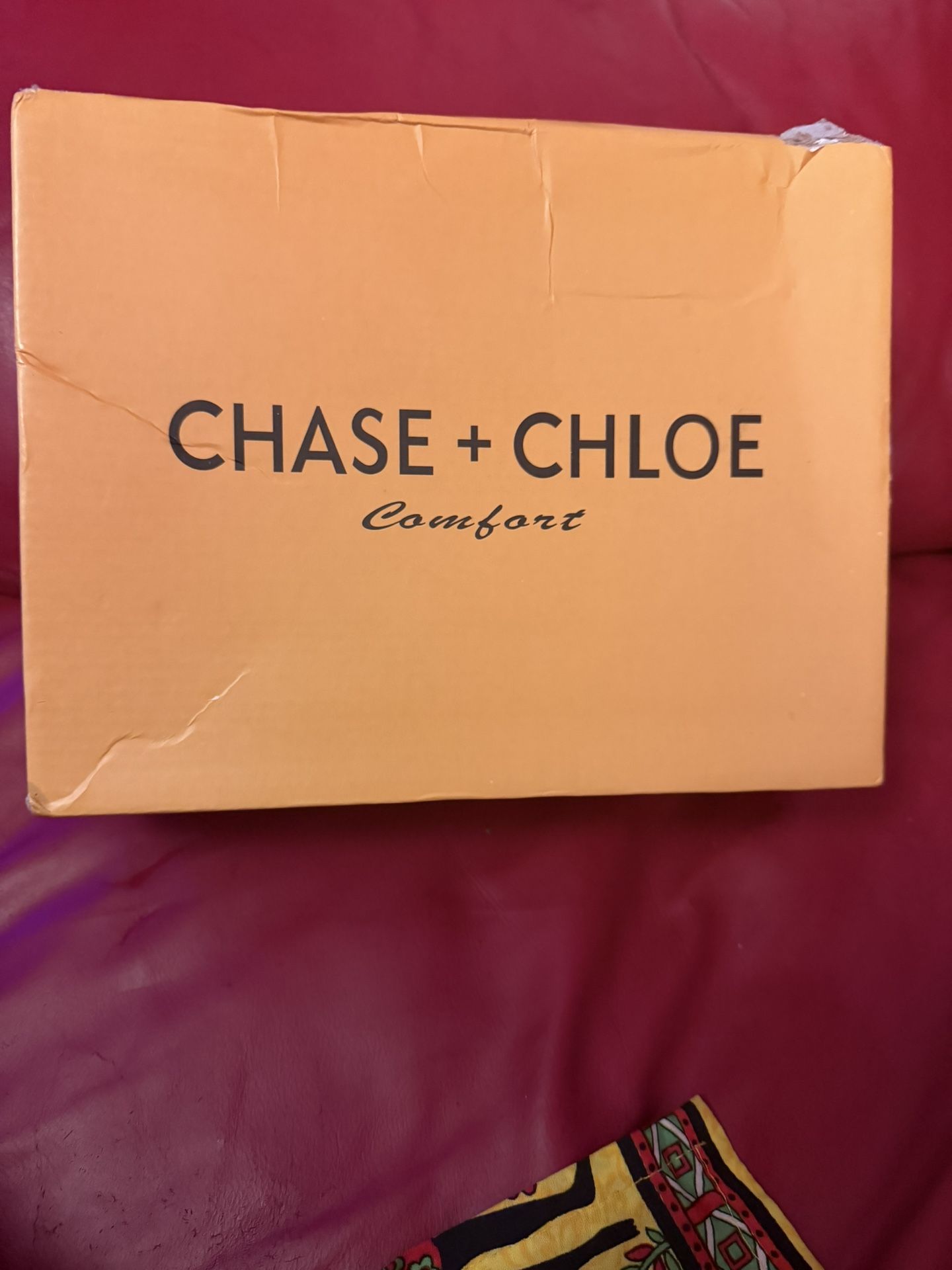 New New in box Soft insole Chase & Chloe Comfort Women's Size 7.5 Kimmy Black Pump Buckle Faux Leather