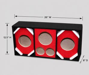 New 6.5” Midrange Midbass Highs Speaker Box