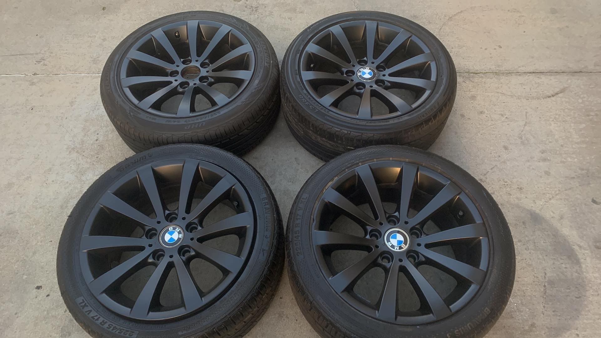4rims and tires 17” 5x120 BMW 