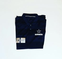 NWT Nike NFL Dallas Cowboys Dri Fit Early Season Striped Polo