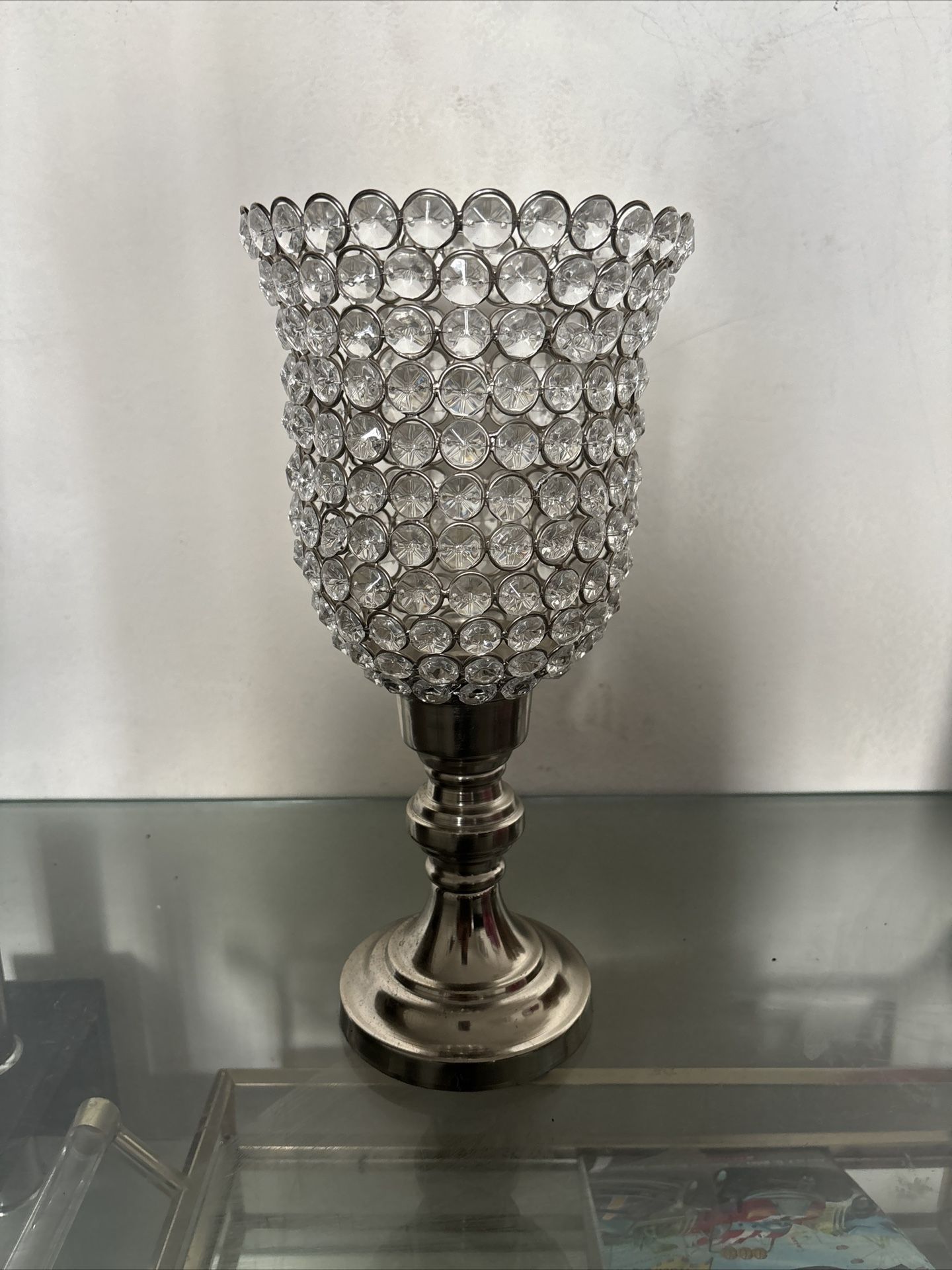 Beautiful Metal And glass Candle Holder
