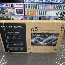 $10 Down-Sharp XUMOTV 65” AQUOS QLED Smart TV ((Take It Home In Payments/ llévatelo a casa en pagos) Only $10 Down 
