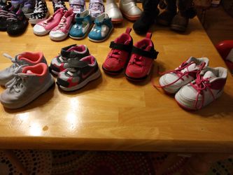 Toddler girls Nike's, boots and shoes